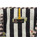Monochrome Palm Tree Zipped Designer Carry All Tote Bag close up