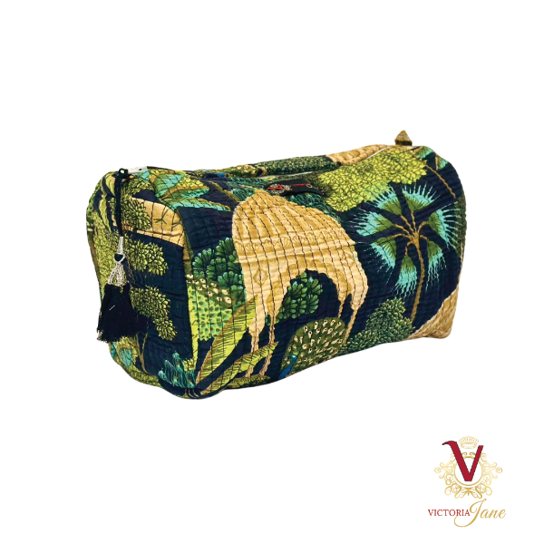 Black Peacock Jungle Pouch Bag Set single