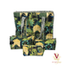 Black Peacock Jungle Tote Pouch Set – Matching Duo full set