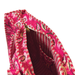 Cerise Floral Zipped Designer Carry All Tote Bag open