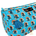 Blue Petal Pouch Bag Set close up
