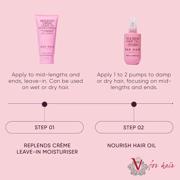 NAK - Nourish Hair Oil - 100ml routine
