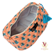 Peach Petal Pouch Bag Set open