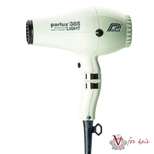 Parlux - 385 Powerlight Ceramic & Ionic Hair Dryer 2150W  white
